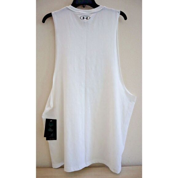 Under Armour 1378908-100 Men's Sz XL White UA Project Rock Champion Tank Top - Picture 2 of 9